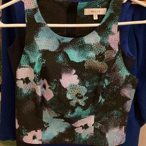 Milly Floral Graphic Crop Top